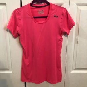 Under Armour Dry Fit Workout Shirt - bright pink